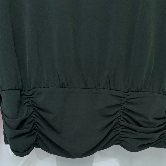 Ann Taylor Jersey Smocked Waist Top (Green) Size S - Picture 4 of 8